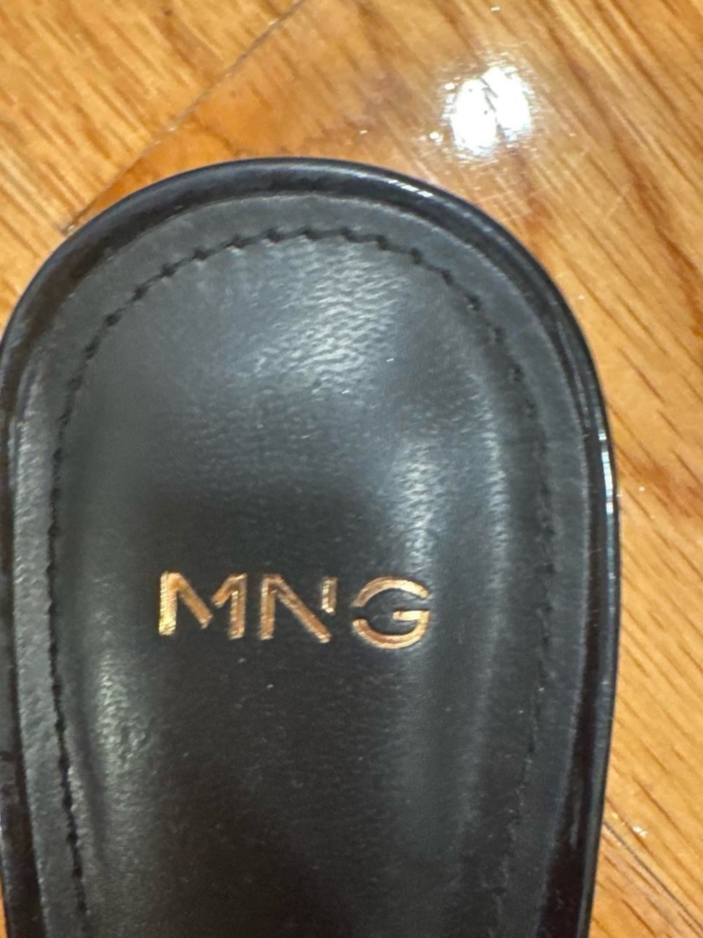 Mango Black Bow Tie Detail Ballet Shoes - Picture 4 of 5